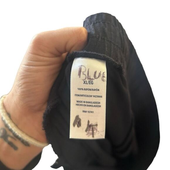 Splendid Drawstring Elastic Waist High-Rise Pull-On Jogger Pants Black Size XL - Picture 10 of 13